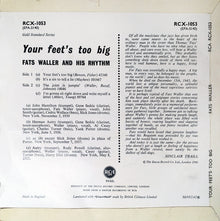 Fats Waller & His Rhythm : Your Feet's Too Big (7", EP, RE)