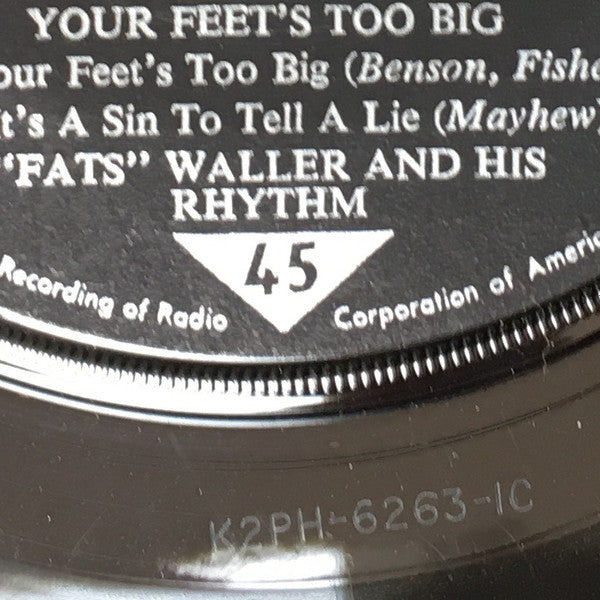 Fats Waller & His Rhythm : Your Feet's Too Big (7", EP, RE)