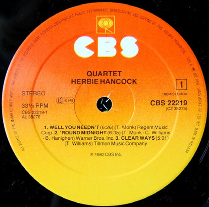 Herbie Hancock : Quartet (2xLP, Album)