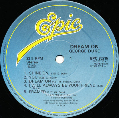 George Duke : Dream On (LP, Album)