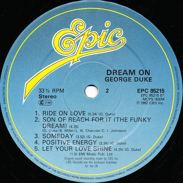 George Duke : Dream On (LP, Album)