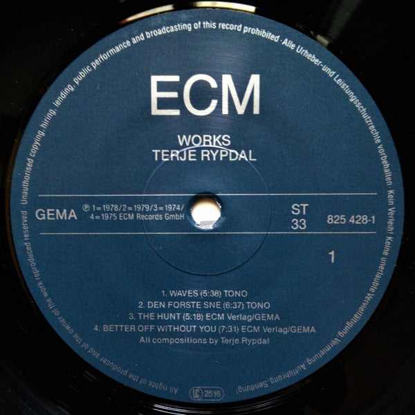 Terje Rypdal : Works (LP, Comp, Ltd)