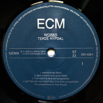 Terje Rypdal : Works (LP, Comp, Ltd)