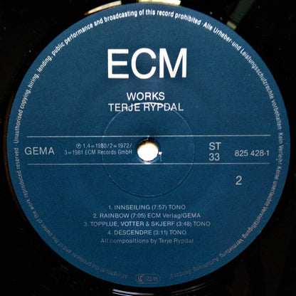 Terje Rypdal : Works (LP, Comp, Ltd)