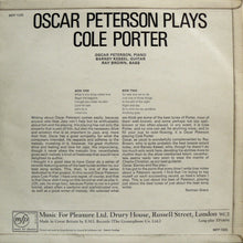 Oscar Peterson, Barney Kessel, Ray Brown : Oscar Peterson Plays Cole Porter (LP, Album, Mono)