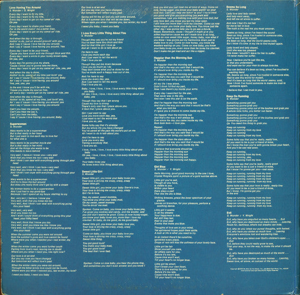 Stevie Wonder : Music Of My Mind (LP, Album, Hol)