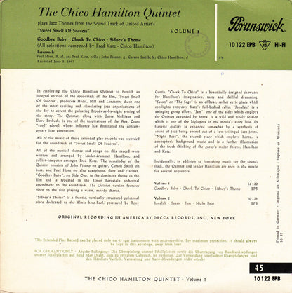 The Chico Hamilton Quintet : Sweet Smell Of Success Vol. 1 (7", EP)