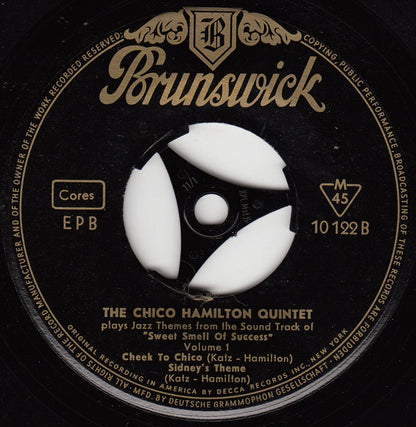 The Chico Hamilton Quintet : Sweet Smell Of Success Vol. 1 (7", EP)