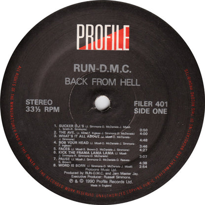 Run-DMC : Back From Hell (LP, Album)