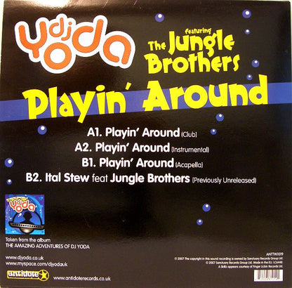 DJ Yoda Featuring Jungle Brothers : Playin' Around (12")