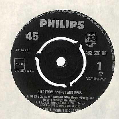 The Bill McGuffie Quartet : Hits From "Porgy And Bess" (7", EP)