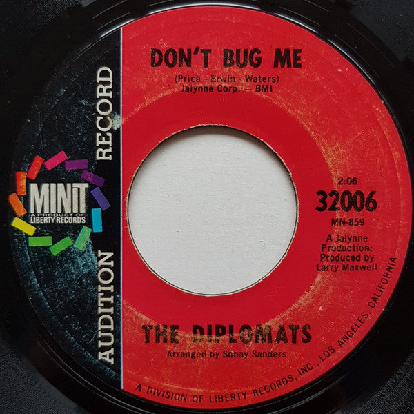 The Diplomats (2) : Honest To Goodness (7", Single, Promo, Styrene)