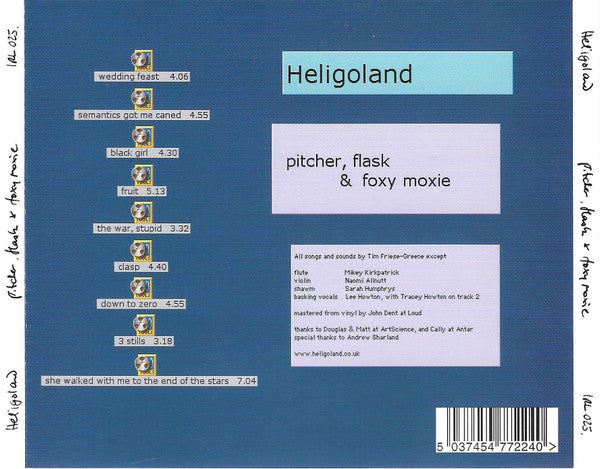 Heligoland (2) : Pitcher, Flask & Foxy Moxie (CD, Album)