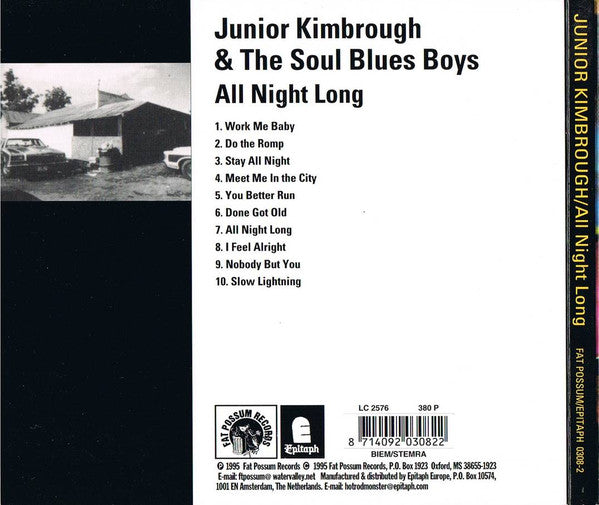 Junior Kimbrough & The Soul Blues Boys* : All Night Long (CD, Album, RE, Dig)