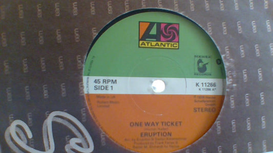 Eruption (4) : One Way Ticket (7", Single, Sol)