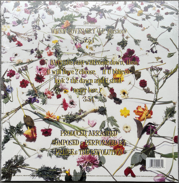 Prince And The Revolution : When Doves Cry (12", Maxi, RE)