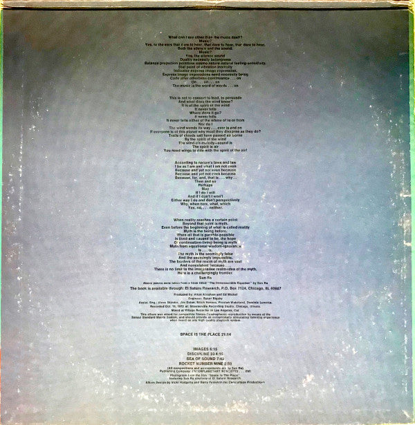 Sun Ra : Space Is The Place (LP, Album, Quad, San)