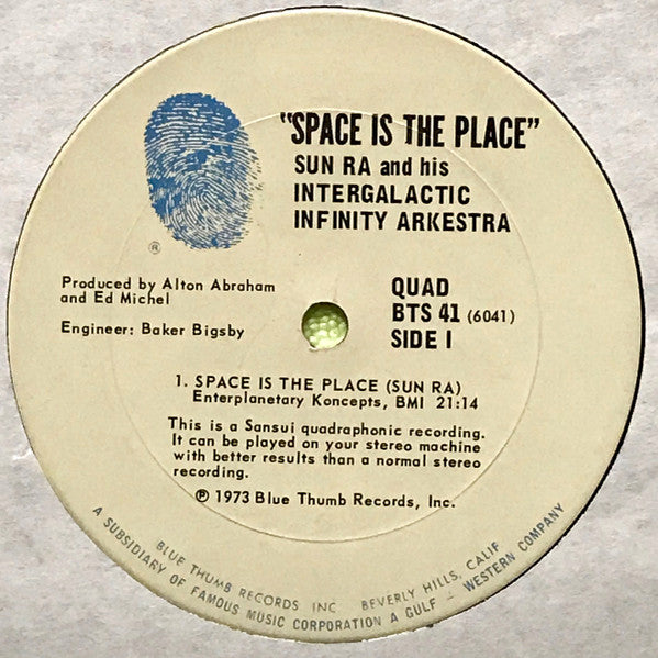 Sun Ra : Space Is The Place (LP, Album, Quad, San)