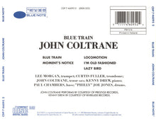 John Coltrane : Blue Train (CD, Album, RE, RP)