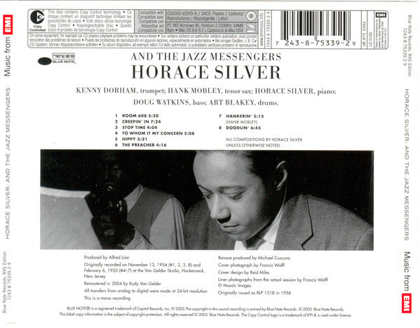 Horace Silver And Art Blakey & The Jazz Messengers : Horace Silver And The Jazz Messengers (CD, Comp, Copy Prot., RE, RM)