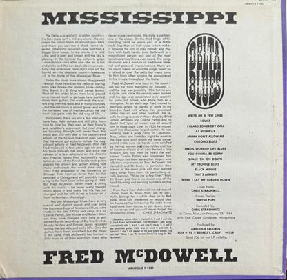 Fred McDowell : Delta Blues (LP, Album, Mono, RP)