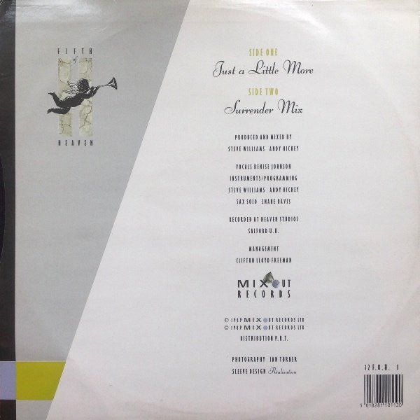 Fifth Of Heaven : Just A Little More (12")