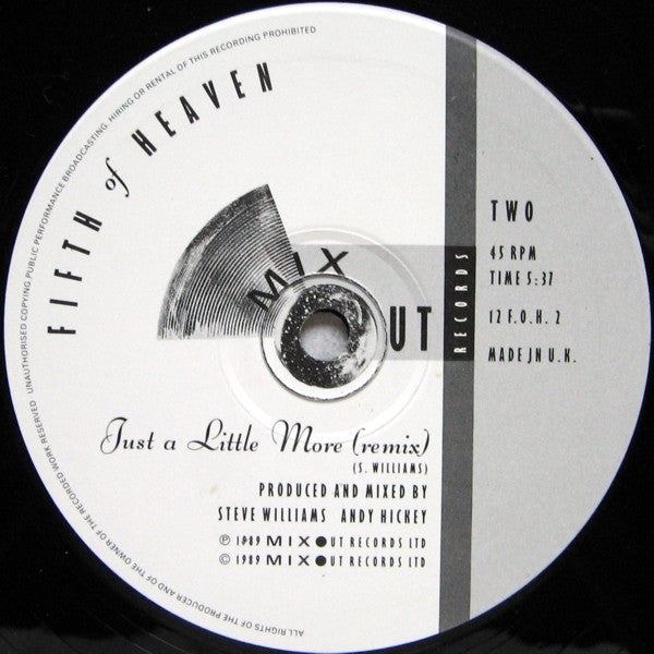 Fifth Of Heaven : Without You (12", Single)