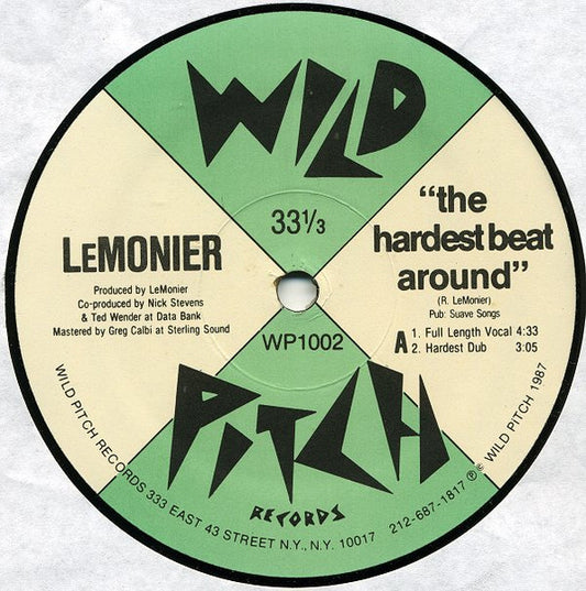LeMonier : The Hardest Beat Around (12")