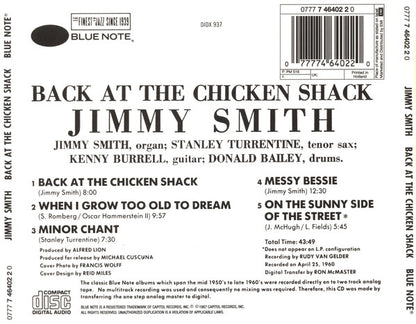 Jimmy Smith : Back At The Chicken Shack (CD, Album, RE)