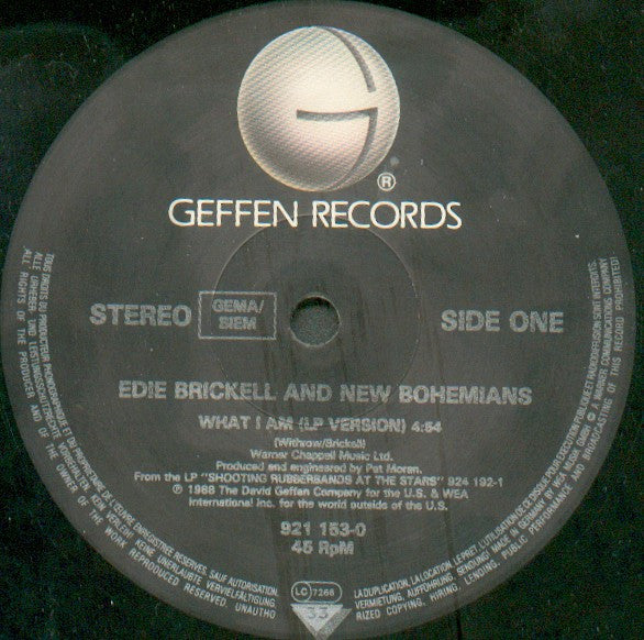 Edie Brickell & New Bohemians : What I Am (12")