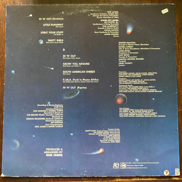 Rick James Presents Stone City Band : In 'n' Out (LP, Album)
