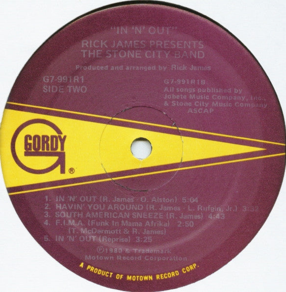 Rick James Presents Stone City Band : In 'n' Out (LP, Album)