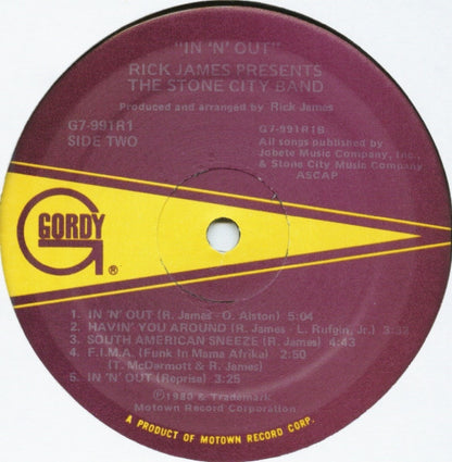Rick James Presents Stone City Band : In 'n' Out (LP, Album)