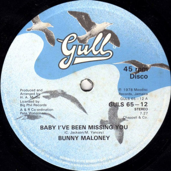 Bunny Maloney : Baby I've Been Missing You / Julia (12")