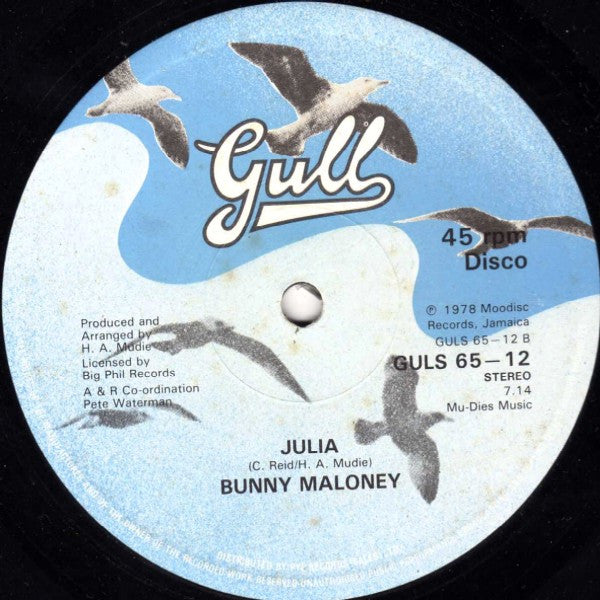 Bunny Maloney : Baby I've Been Missing You / Julia (12")