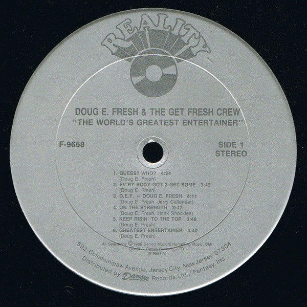 Doug E. Fresh And The Get Fresh Crew : The World’s Greatest Entertainer (LP, Album)