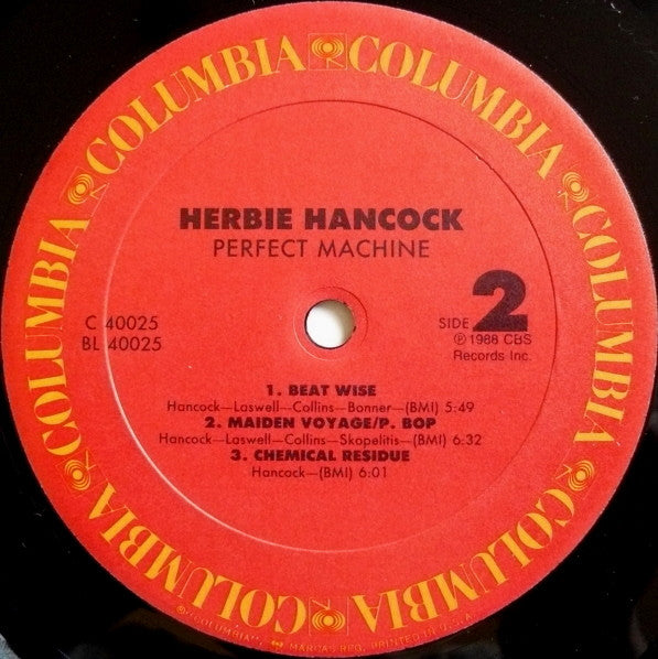 Herbie Hancock : Perfect Machine (LP, Album, Car)