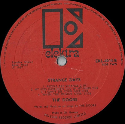 The Doors : Strange Days (LP, Album, Mono)