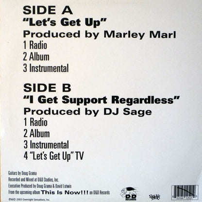 Craig G + Marley Marl : Let's Get Up (12")