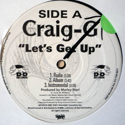 Craig G + Marley Marl : Let's Get Up (12")