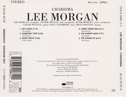 Lee Morgan : Charisma (CD, Album, RE, RM)