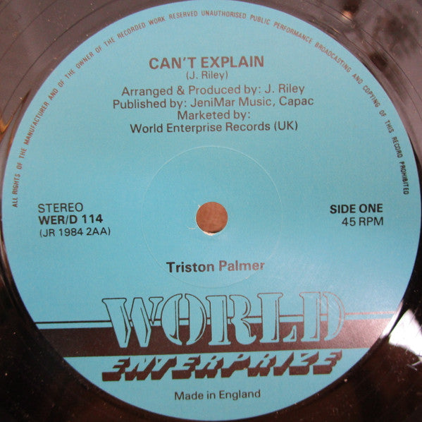Tristan Palmer / Rod Taylor : Can't Explain (12")