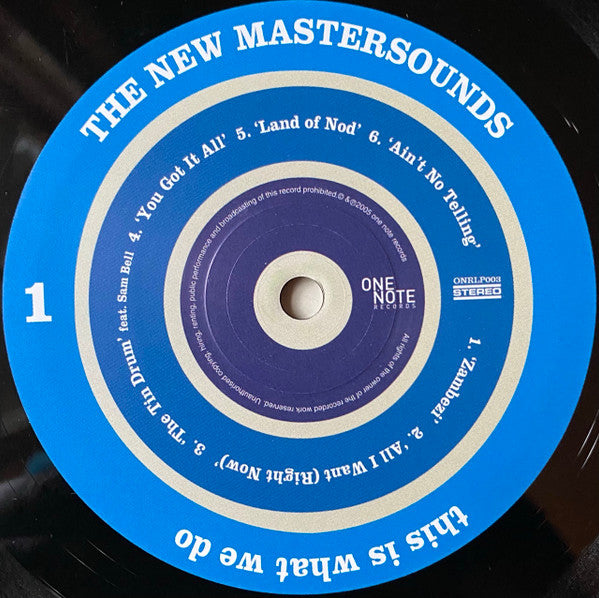 The New Mastersounds : This Is What We Do (LP, Album)