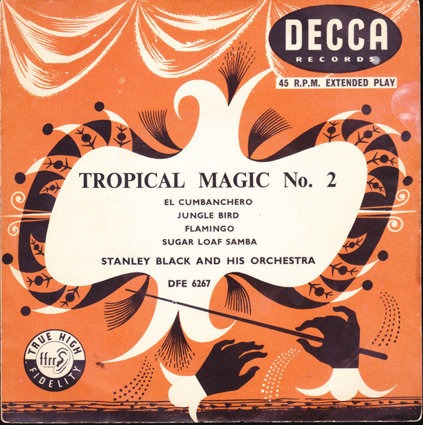Stanley Black & His Orchestra : Tropical Magic - No. 2 (7", EP, Mono, Tri)