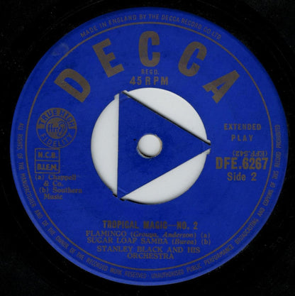Stanley Black & His Orchestra : Tropical Magic - No. 2 (7", EP, Mono, Tri)