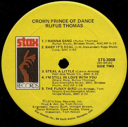 Rufus Thomas : Crown Prince Of Dance (LP, Album, Son)