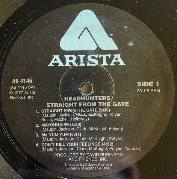 The Headhunters : Straight From The Gate (LP, Album, RE)