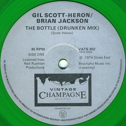 Gil Scott-Heron & Brian Jackson : The Bottle (12", Gre)