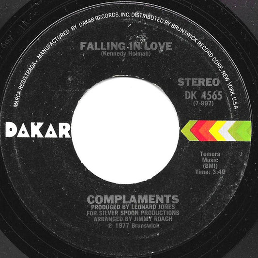 Complaments : Falling In Love / Chickens (7", Styrene, Pit)