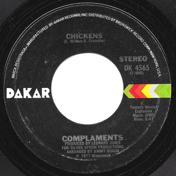 Complaments : Falling In Love / Chickens (7", Styrene, Pit)